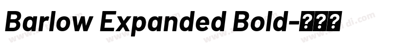 Barlow Expanded Bold字体转换